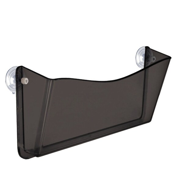 Grey/Smoke, Injection Molded High-Grade Polystyrene Acrylic, 3 in W, 13.5 in L, 7 in D